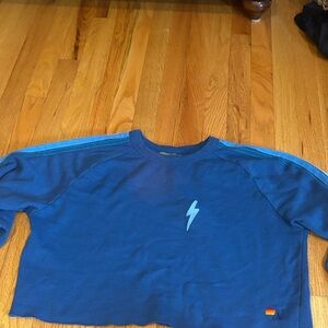 Aviator nation, cropped sweatshirt, size large